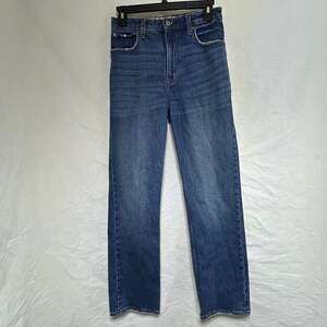 Abercrombie & Fitch 90s Straight Ultra High Rise Jeans Dark Wash Size 25